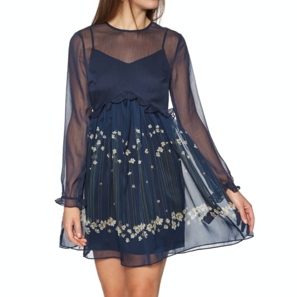 🍒NWT🍒 TED BAKER LIGHTWEIGHT AIRY SUMMERY DRESS - Picture 4 of 11